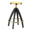 Leporello Senior Bar Stool with Dark Oak Legs by GHIDINI1961