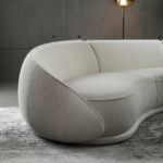 Abbracci 4-Module White Sofa by GHIDINI1961