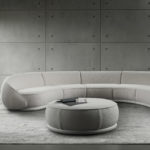 Abbracci 4-Module White Sofa by GHIDINI1961