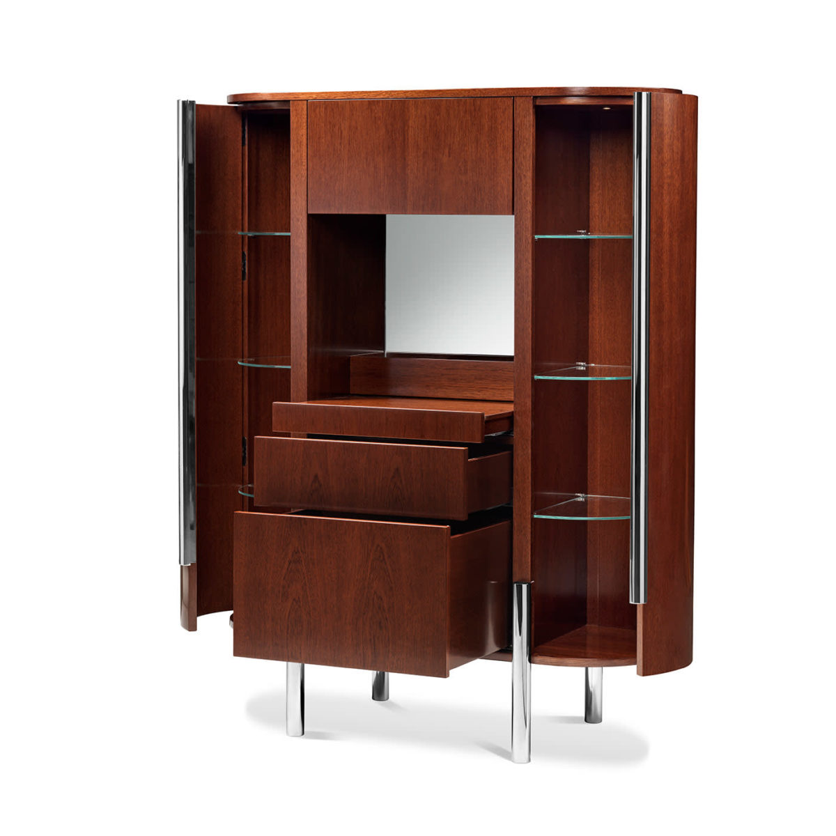 Tarantino Mahogany Bar Cabinet by GHIDINI1961