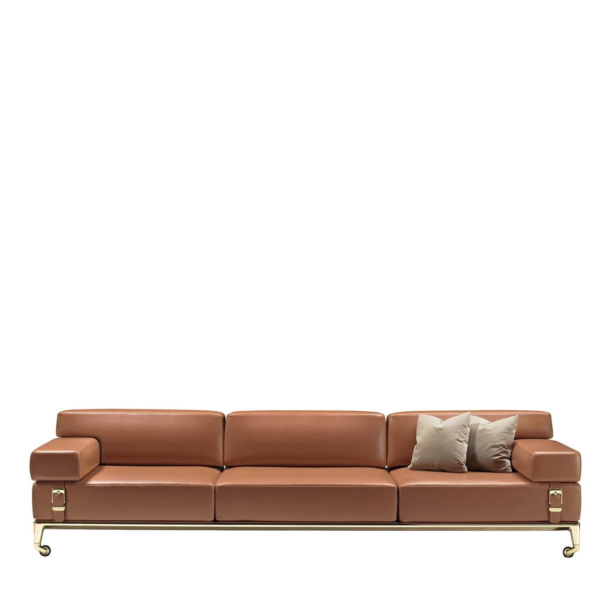 Shaker 3-Seater Orange Sofa by GHIDINI1961