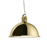 Factory Big Pendant Lamp in Polished Brass by GHIDINI1961