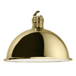 Factory Big Pendant Lamp in Polished Brass by GHIDINI1961