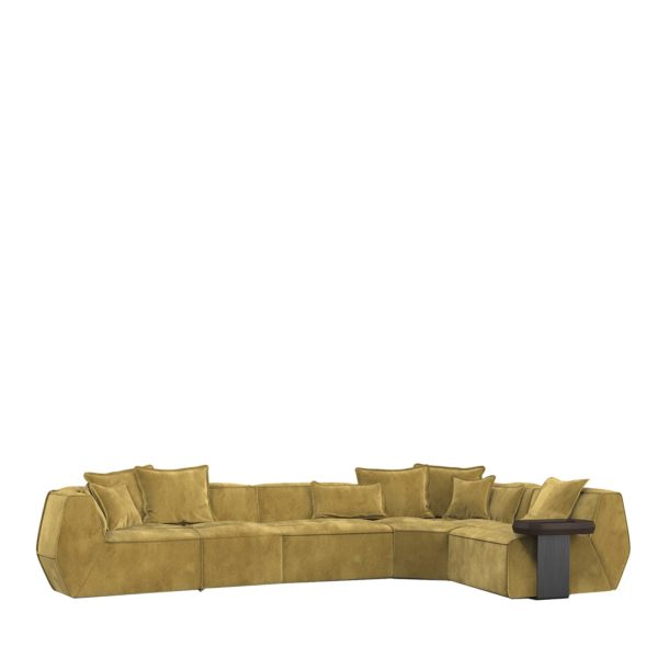 Infinito Acid Green Leather Sofa by GHIDINI1961