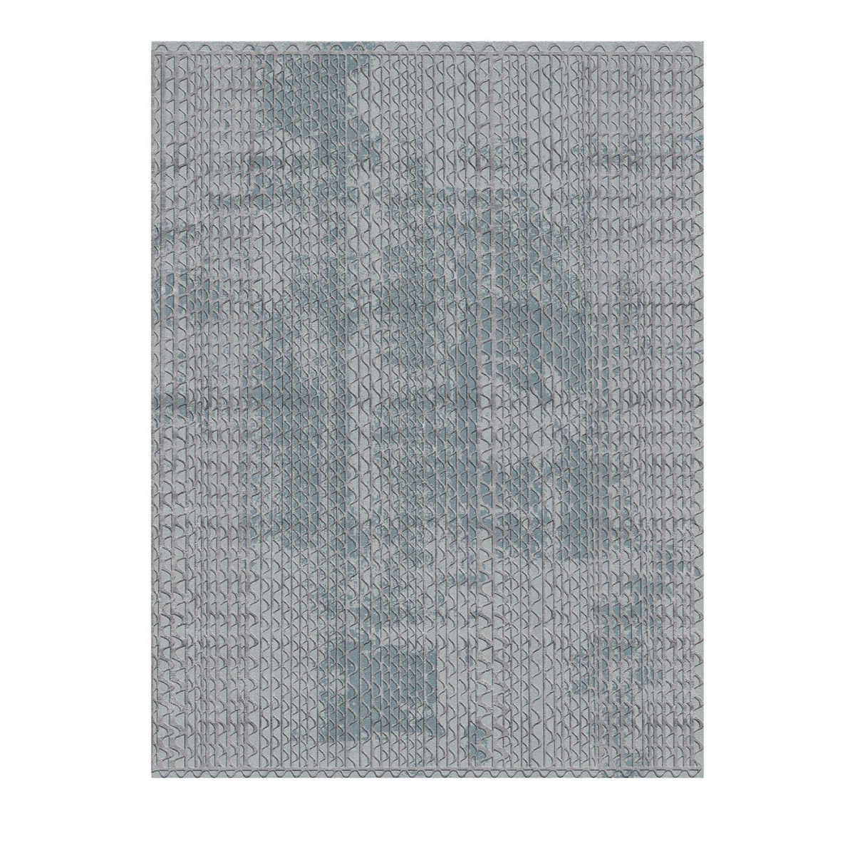 Triple Waves Rectangular Grey Rug by GHIDINI1961