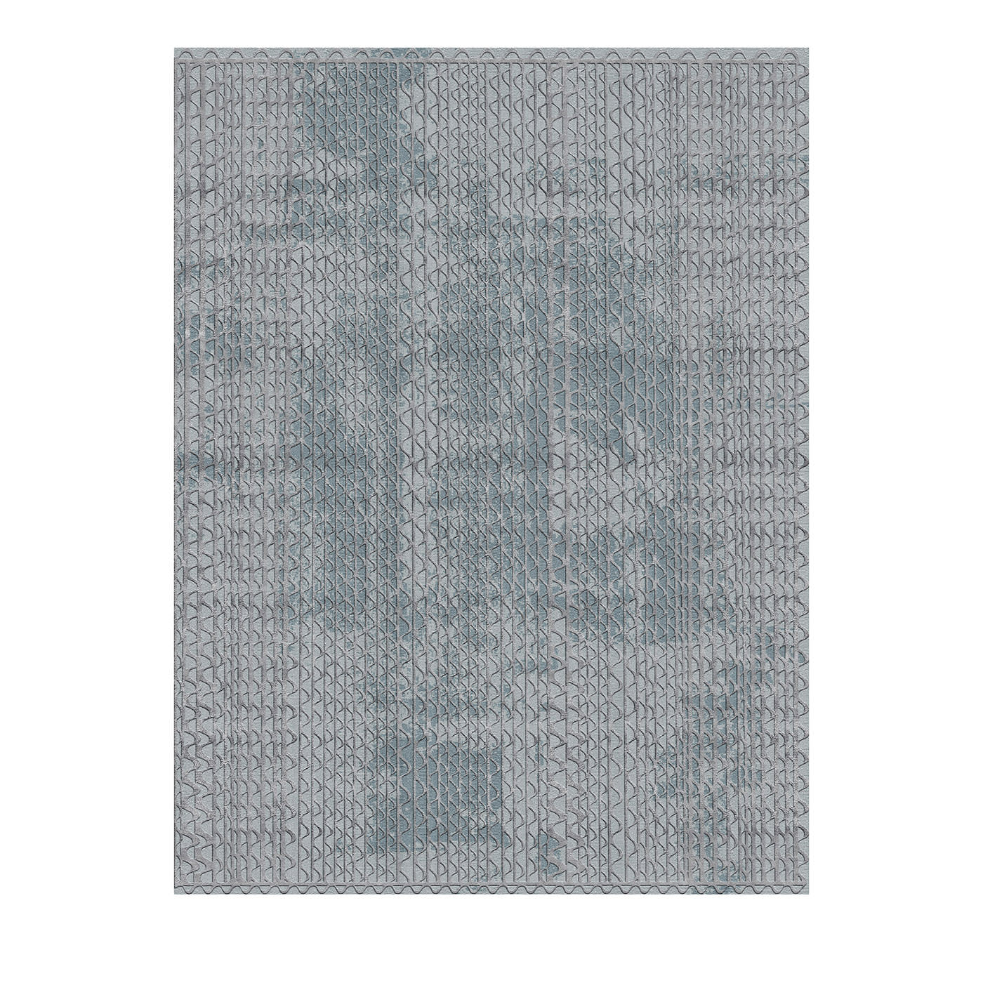 Triple Waves Rectangular Grey Rug by GHIDINI1961