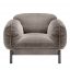 Tarantino Grey Velvet Armchair by GHIDINI1961