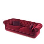 Opera Burgundy Sofa by GHIDINI1961