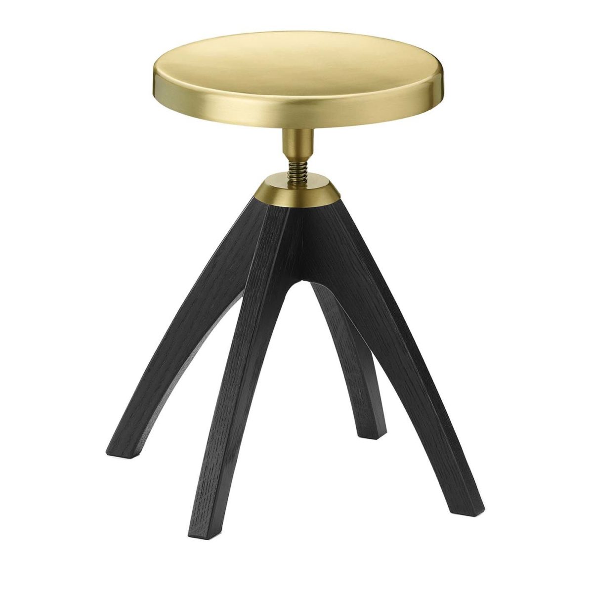 Leporello Junior Stool with Dark Oak Legs by GHIDINI1961