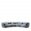 Erasmo Grey Sofa by Black Tie