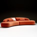 Erasmo Orange Sofa by Black Tie