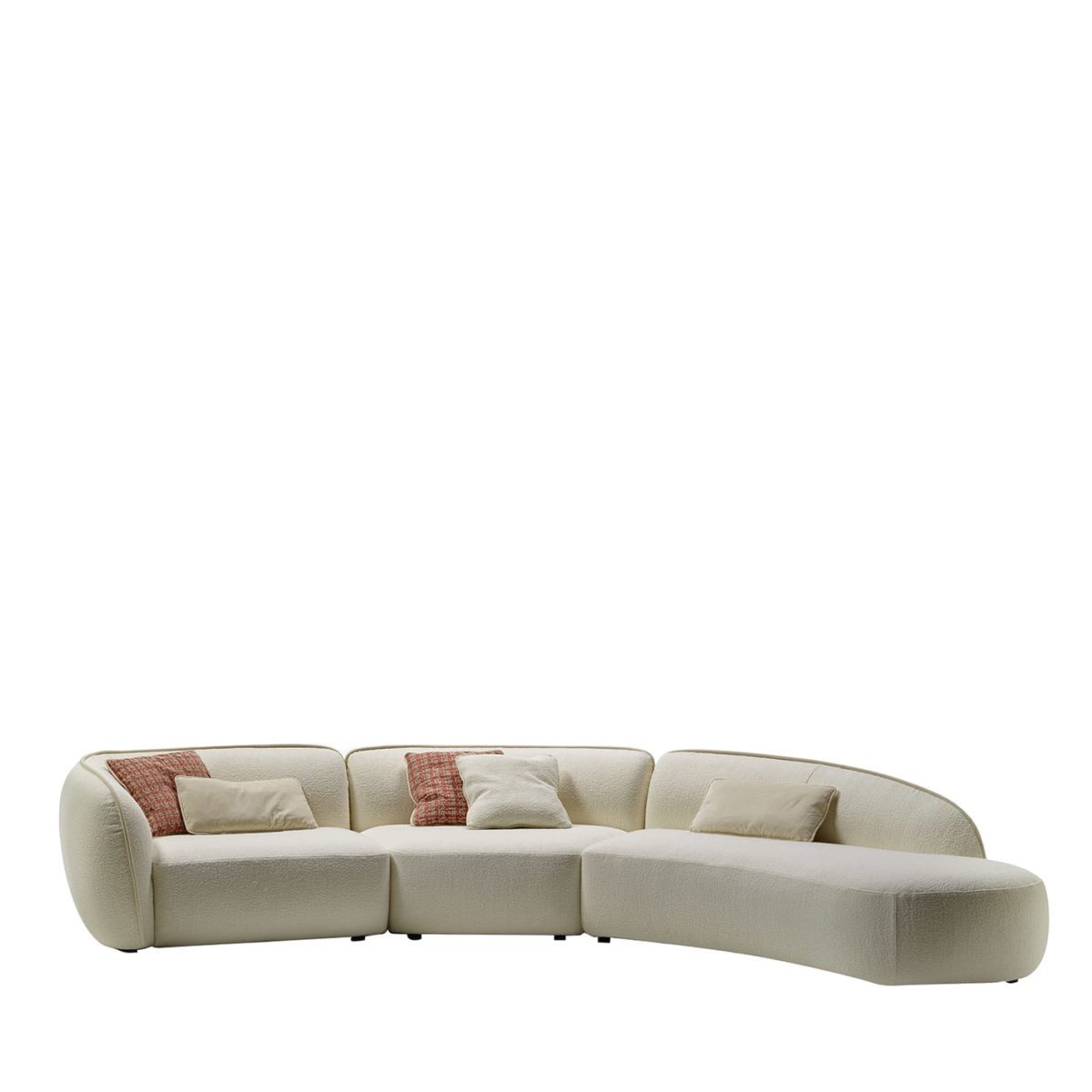 Erasmo White Sofa by Black Tie