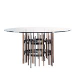 Tube Round Dining Table by Paccini & Cappellini