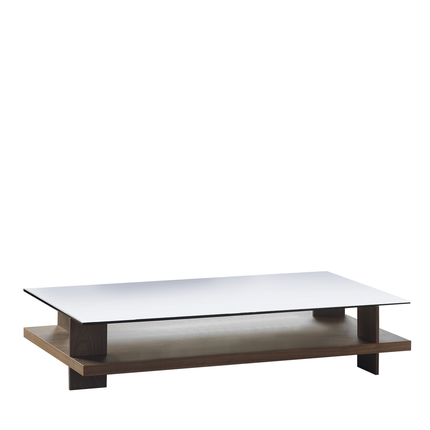 Corallo Rectangular Coffee Table Clear Glass by Paccini & Cappellini