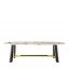 Medison Calacatta Vagli Oro Dining Table by Black Tie