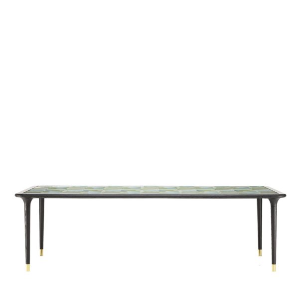 Caius Retangular Moka Dining Table by Black Tie