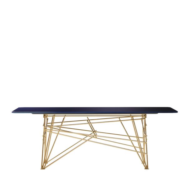 Lan Blue & Golden Coffee Table by Black Tie