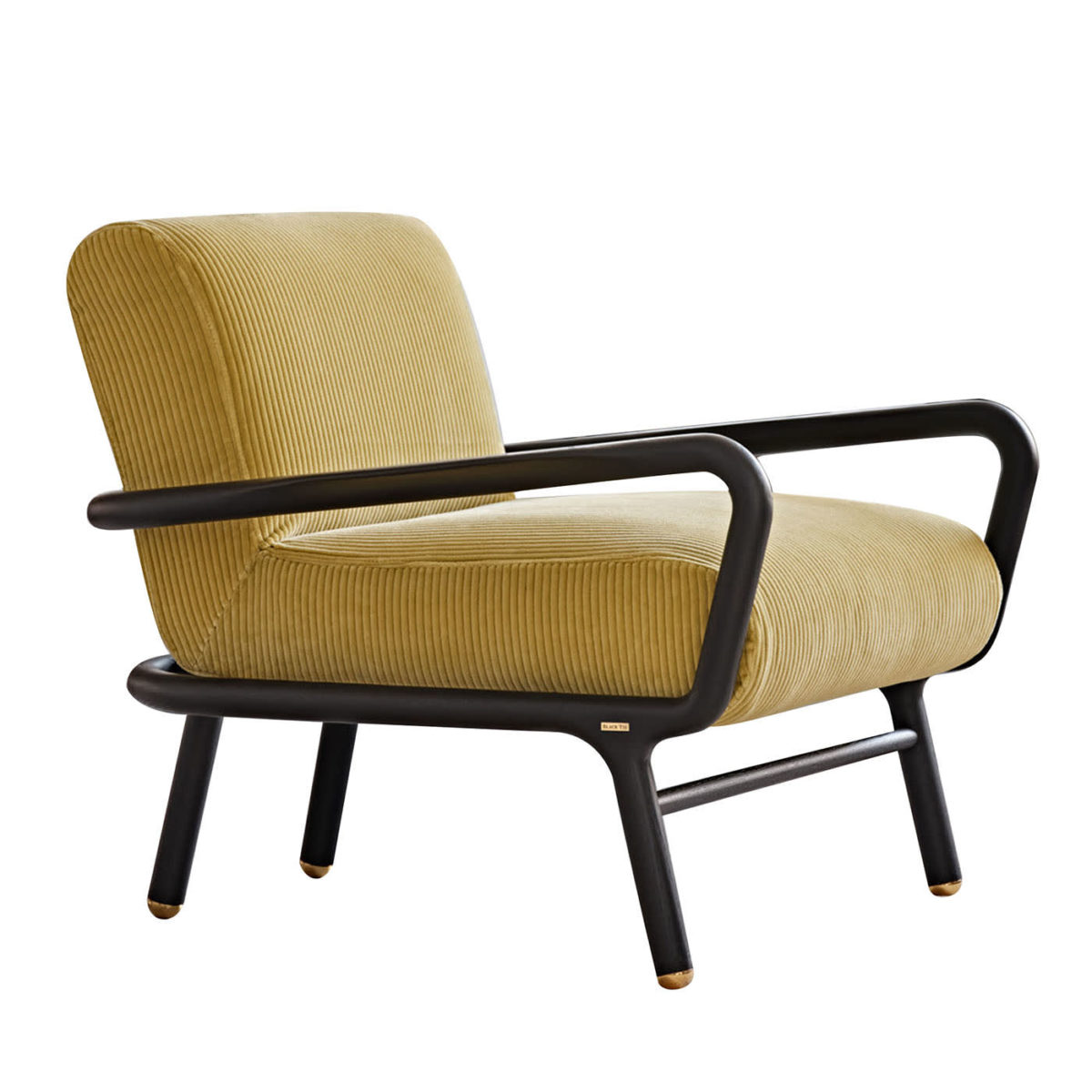 Girò Moka & Yellow Lounge Chair by Black Tie