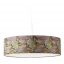 Omega 4_light Floral Drum Pendant Lamp by Black Tie