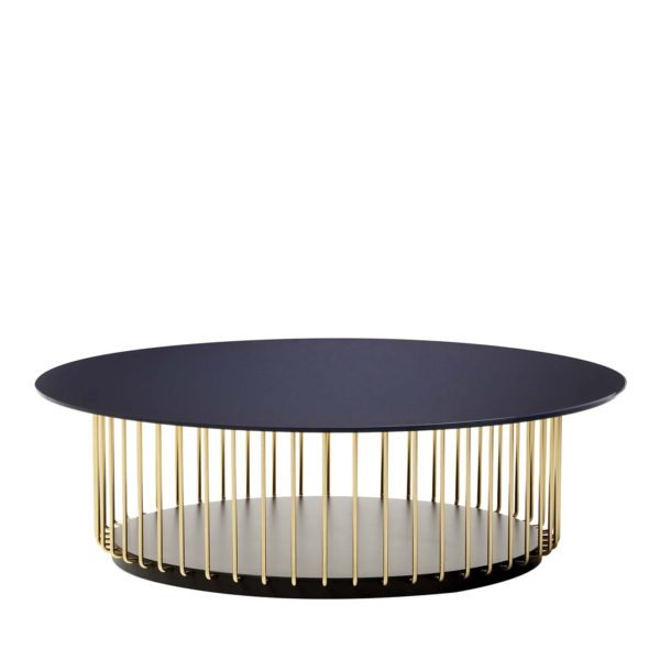 Etan Blue & Golden Coffee Table by Black Tie