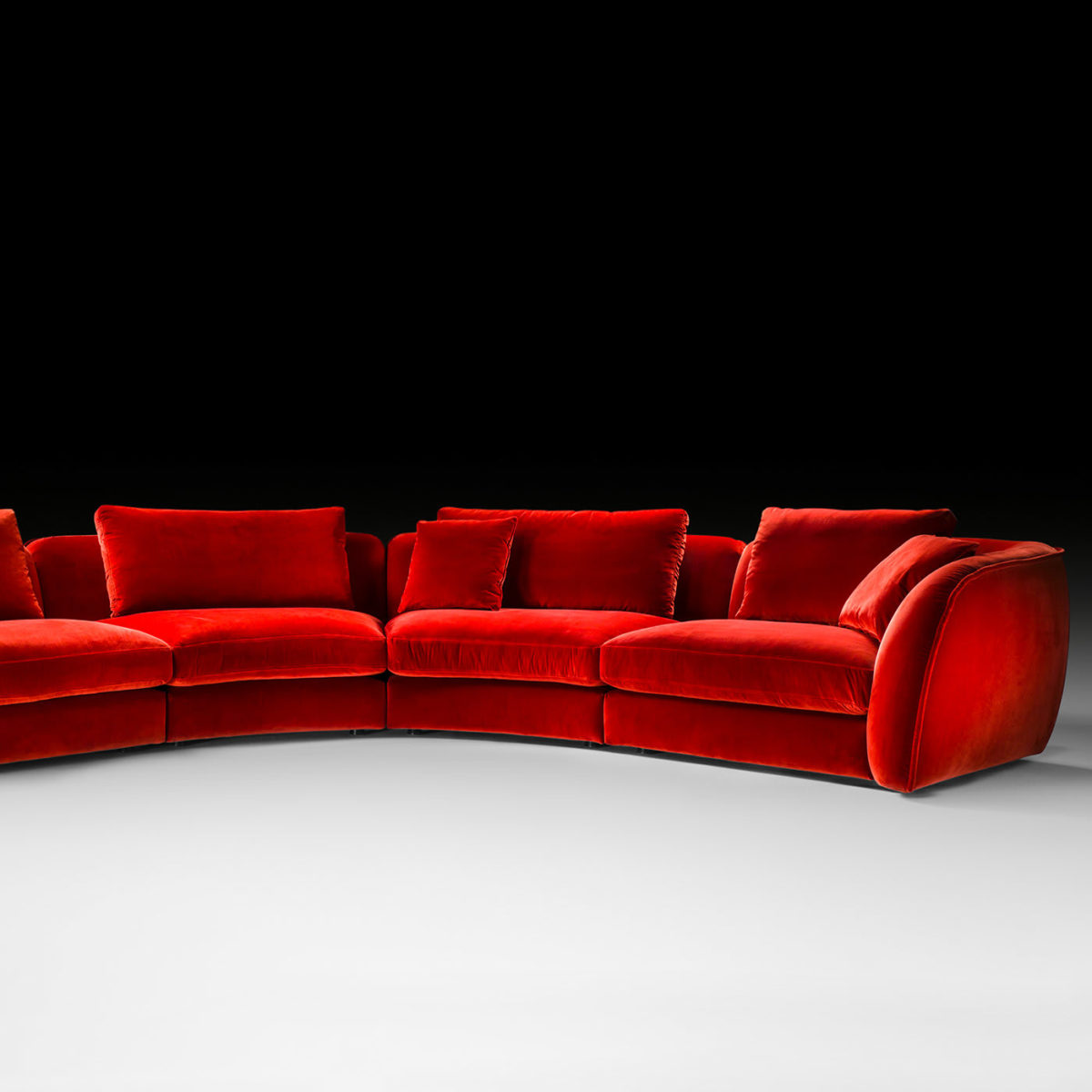 Levante Red Sofa by Black Tie