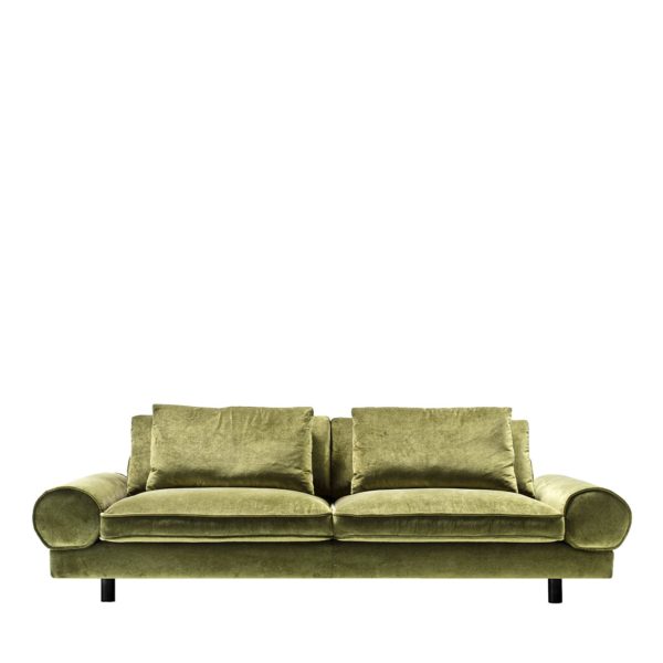 Sebastian Green Sofa by Black Tie