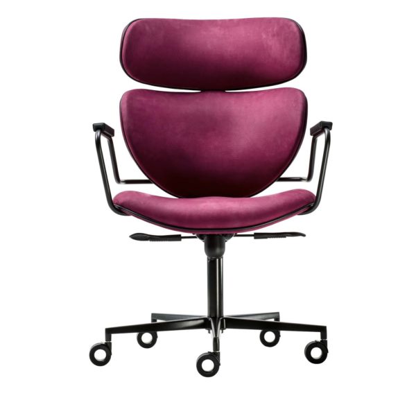 Asia Purple Swivel Chair by Black Tie