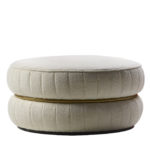 Lillo White Pouf by Black Tie