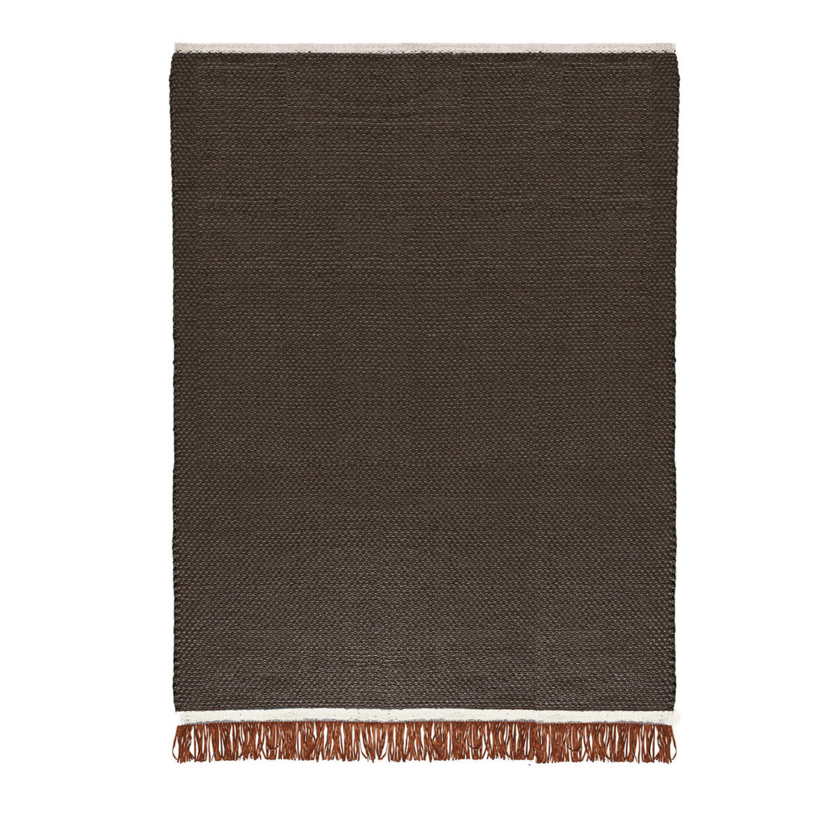 Kleos Anthracite & Rust Rug by Karpeta