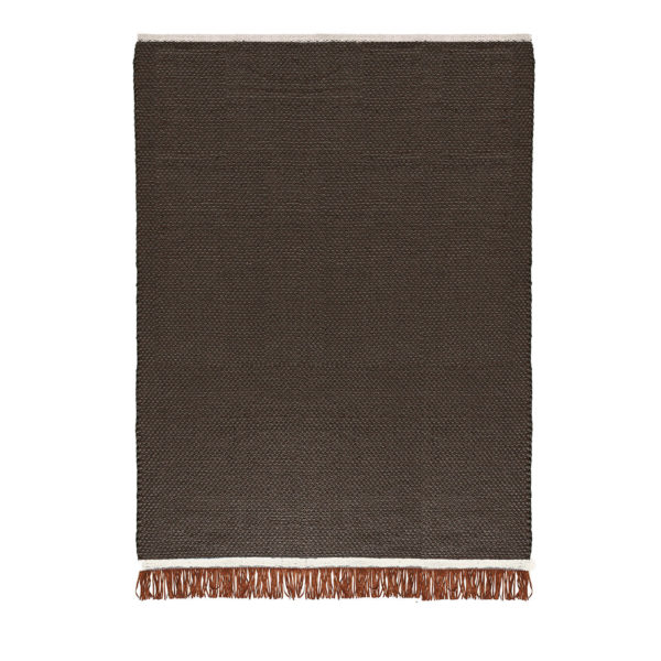 Kleos Anthracite & Rust Rug by Karpeta