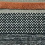 Checkers Caramel and Black Rug by Karpeta