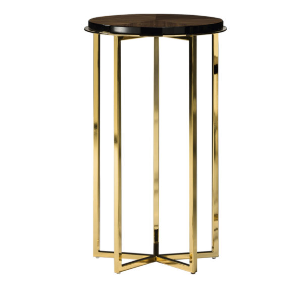 Elliot Plus High Gold  Side Table by Black Tie