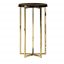 Elliot Plus High Gold  Side Table by Black Tie