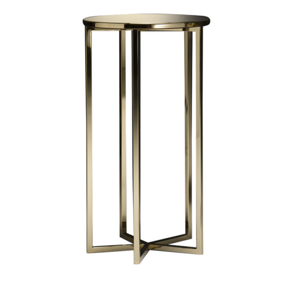 Elliot High Gold  Side Table by Black Tie