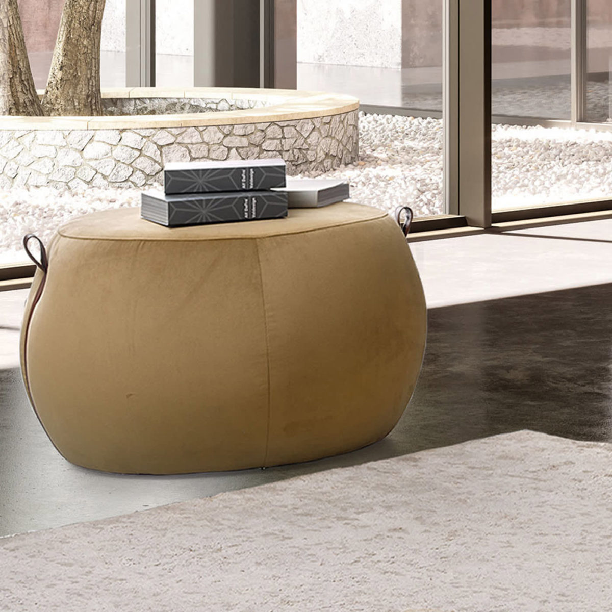 Domino Beige  Pouf by Modo10