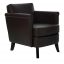 Undersized Black Leather Armchair by Maison Margiela