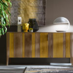 Yellow  and Elm Domino Credenza by Modo10