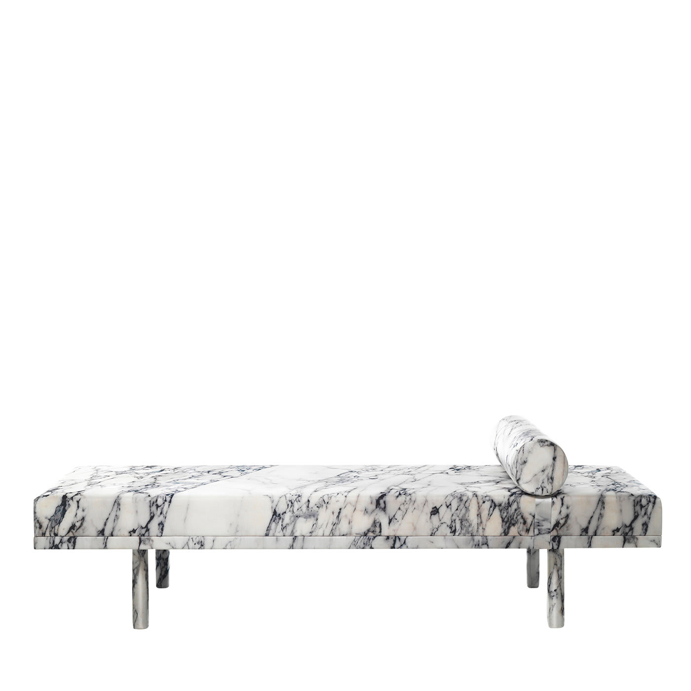 Mies Visits Carrara Marble armchair by Maurizio Galante and Tal Lancman