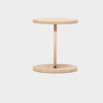 Match Point Tall Natural Side Table by Omri Revesz