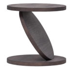 Match Point Mocha Medium Side Table by Omri Revesz