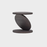 Match Point Mocha Medium Side Table by Omri Revesz