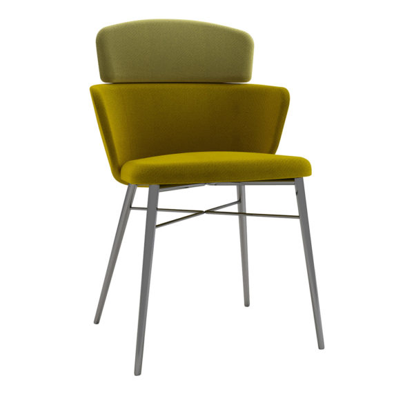 Kin Green Chair with Armrests by Radice Orlandini