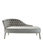 Penelope Asymmetrical Grey Sofa by Black Tie