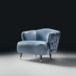 Savoi Azure Lounge Chair by Black Tie