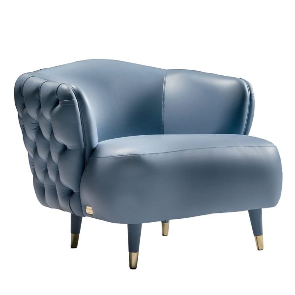 Savoi Azure Lounge Chair by Black Tie