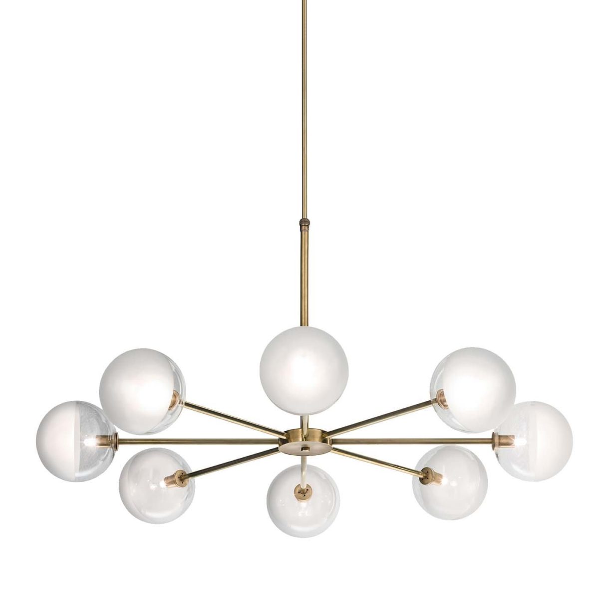 Iconic 8-light chandelier by Carpanese Home