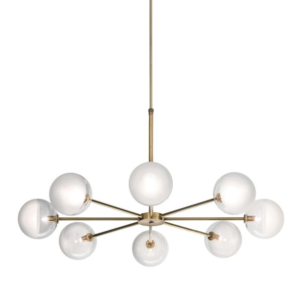 Iconic 8-light chandelier by Carpanese Home