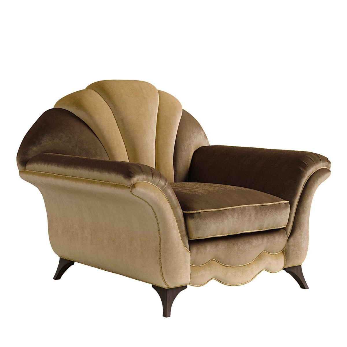 House of Art Beige  6337 Armchair by Carpanese Home