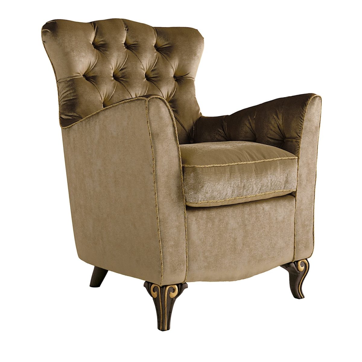 House of Art Beige  5144 Armchair by Carpanese Home