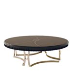 Glamour Round Low Coffee Table by Carpanese Home